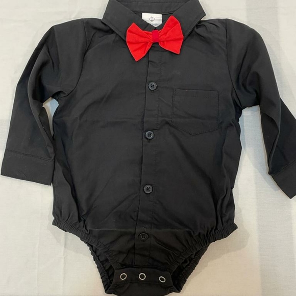 Romperinbox baby boy dress shirt long sleeve - Picture 2 of 2